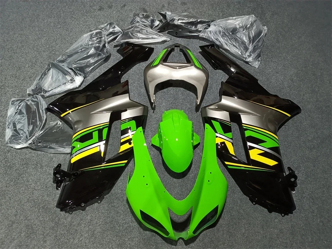 

Full fairing kit for Kawasaki ZX6R 2007 2008 motorcycle fairings ZX-6R 07 08 Ninja 636 green black bodywork set