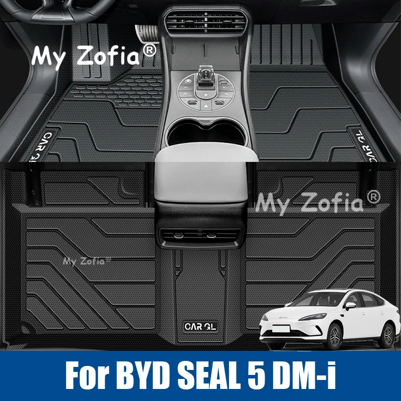 

TPE For BYD SEAL 5 DM-i 2025 2026 Floor Mat Waterproof TPE Foot Mat LHD Carpet Cushion Anti-SlipAll-Weather Pad Accessories