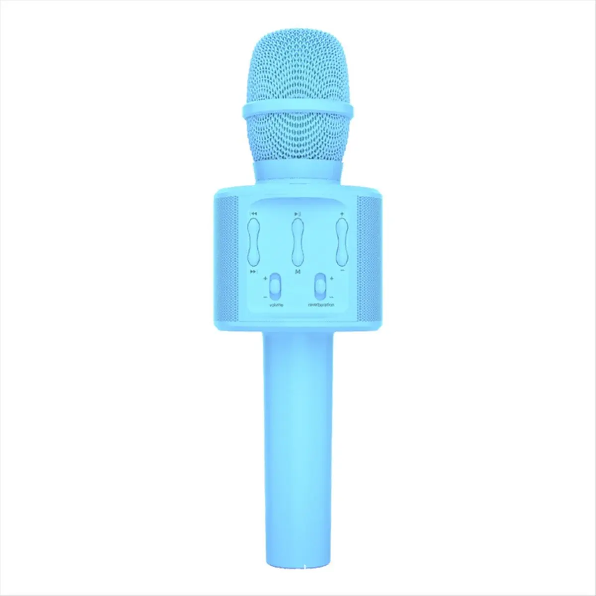【ELEVATE LIFE】Bluetooth Wireless Home Mic Ktv Player for Kids with Magic Sound LED Light Accessories Wireless Audio Blue