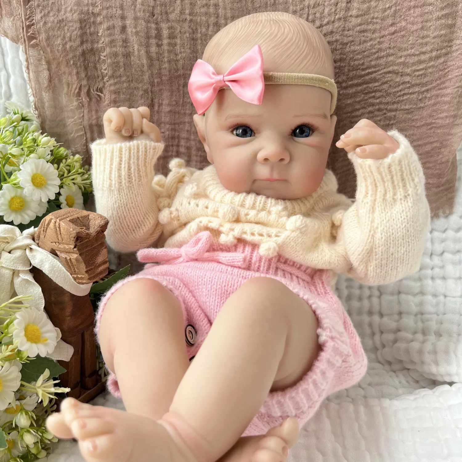 ตุ๊กตา BZDOLL รุ่น Real Look ขนาด 18 นิ้ว (45 ซม.) ตุ๊กตา Reborn ตัวผ้าเหมือนจริง ผิว 3 มิติ น่ารัก แฟชั่น ของขวัญวันเกิด