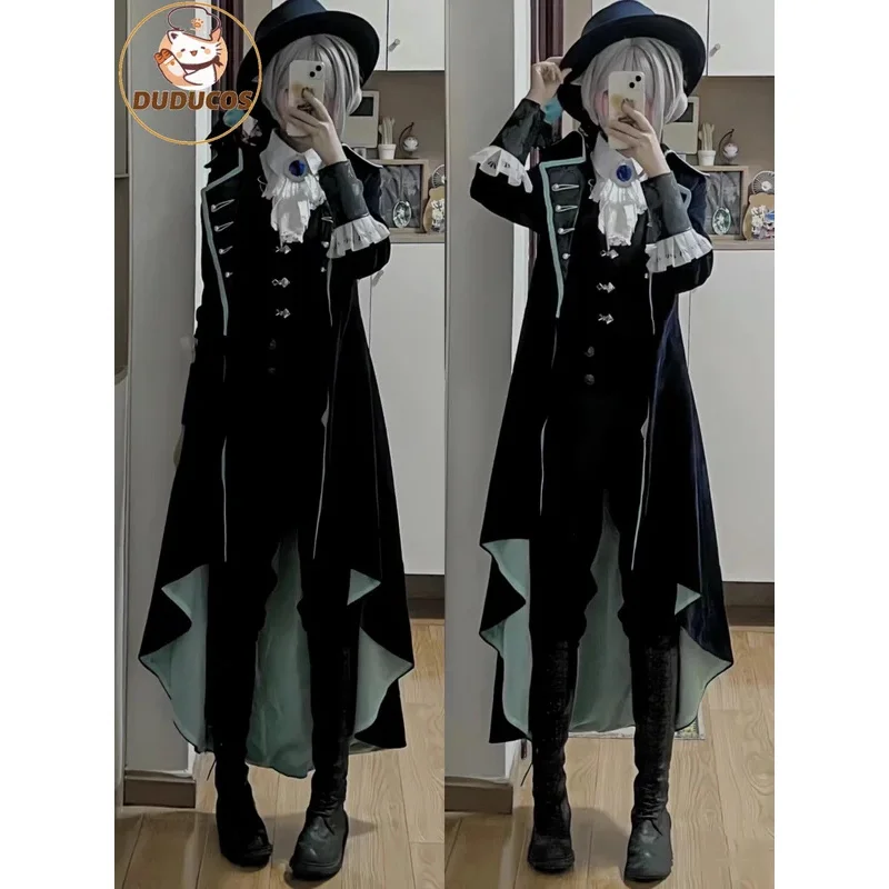 DUDU-SR Vertin Cosplay Costume Game Reverse:1999 Cosplay Women Costume Vertin Cosplay Hat Reverse:1999 Timekeeper Christmas