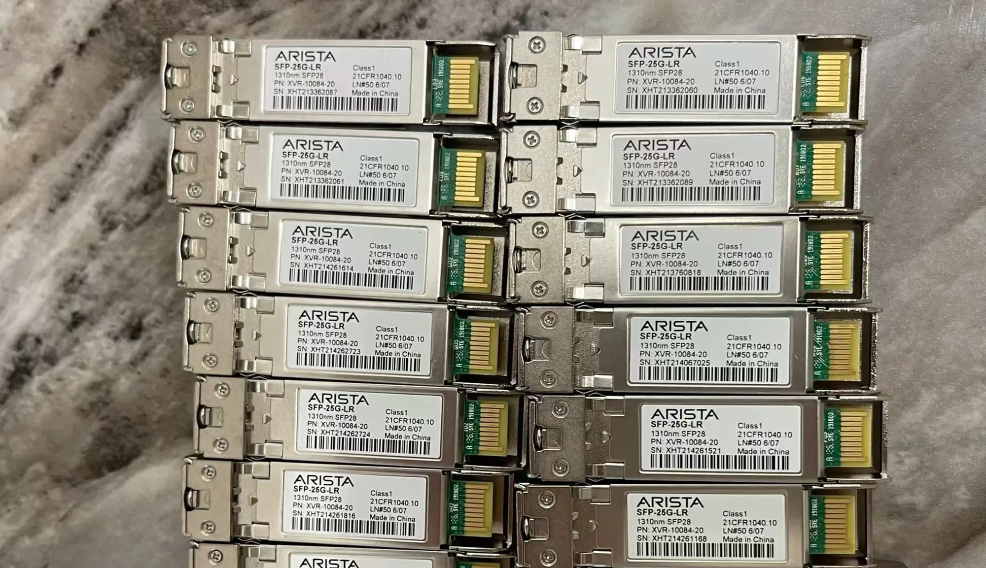 SFP 25G 10KM Fiber Optical Module ARISTA SFP-25G-MR-LR XVR-10262-21 1310NM SFP28 10KM 25GB Transceiver