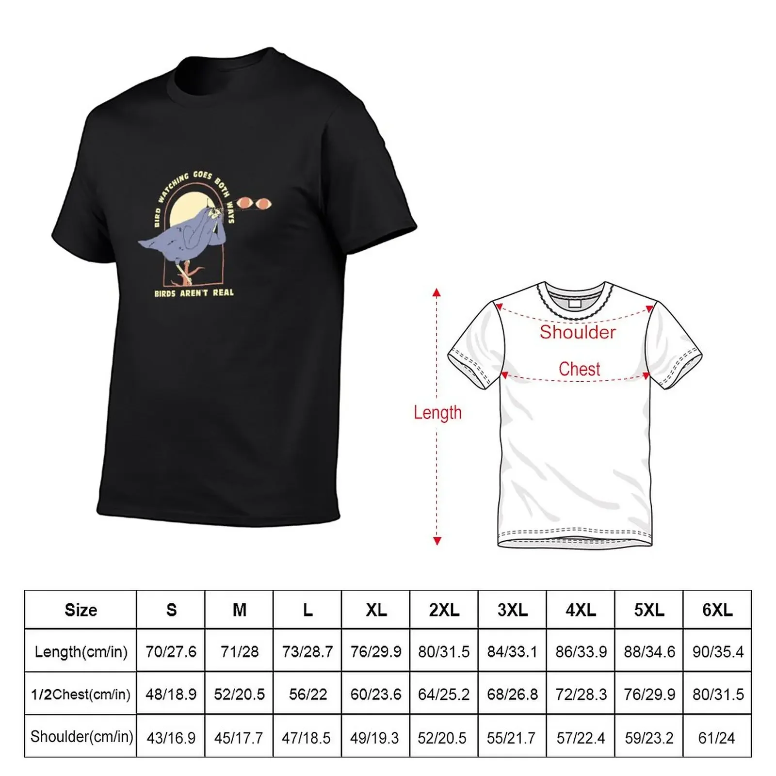 Birdwatching goes both ways T-Shirt Blouse new edition vintage anime shirt oversizeds designer t shirt men