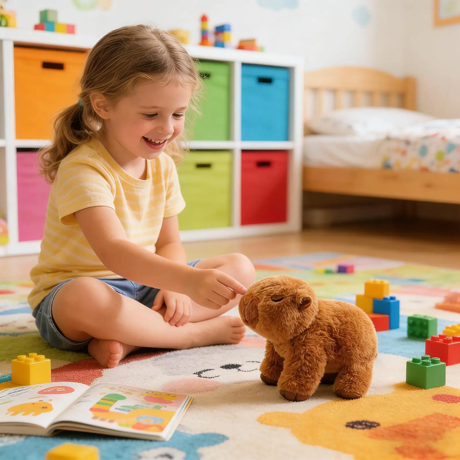 

Electric Plush Capybara Soothing Companion Walking Capybara Electronic Toy Pet For Kids Boys Girls Preschoolers Children Bedroom