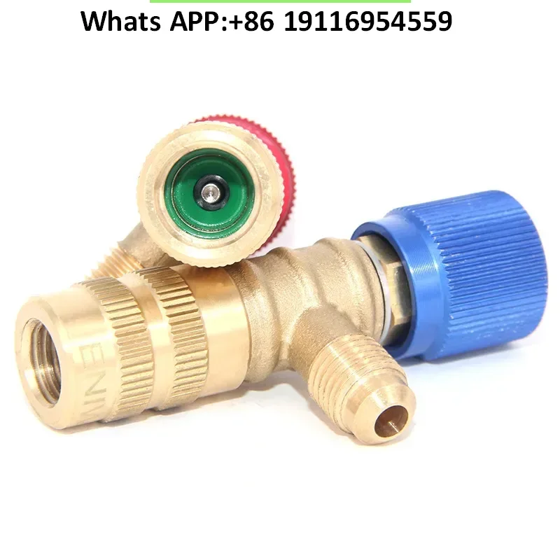 

liquid filling safety valve R410AR22 anti freeze and leak proof valve body, rotatable fluorine filling valve, refrigeration tool