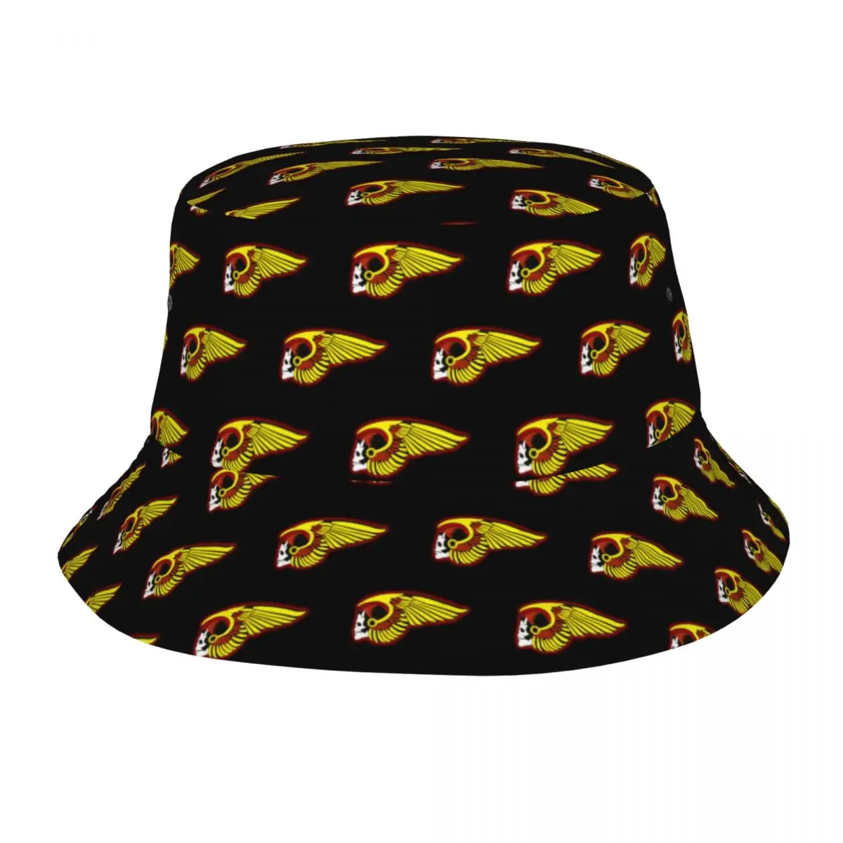 

Hells Angels Logo Bucket Hat Panama For Kids Bob Hats Cool Fisherman Hats For Summer Fishing Caps Unisex