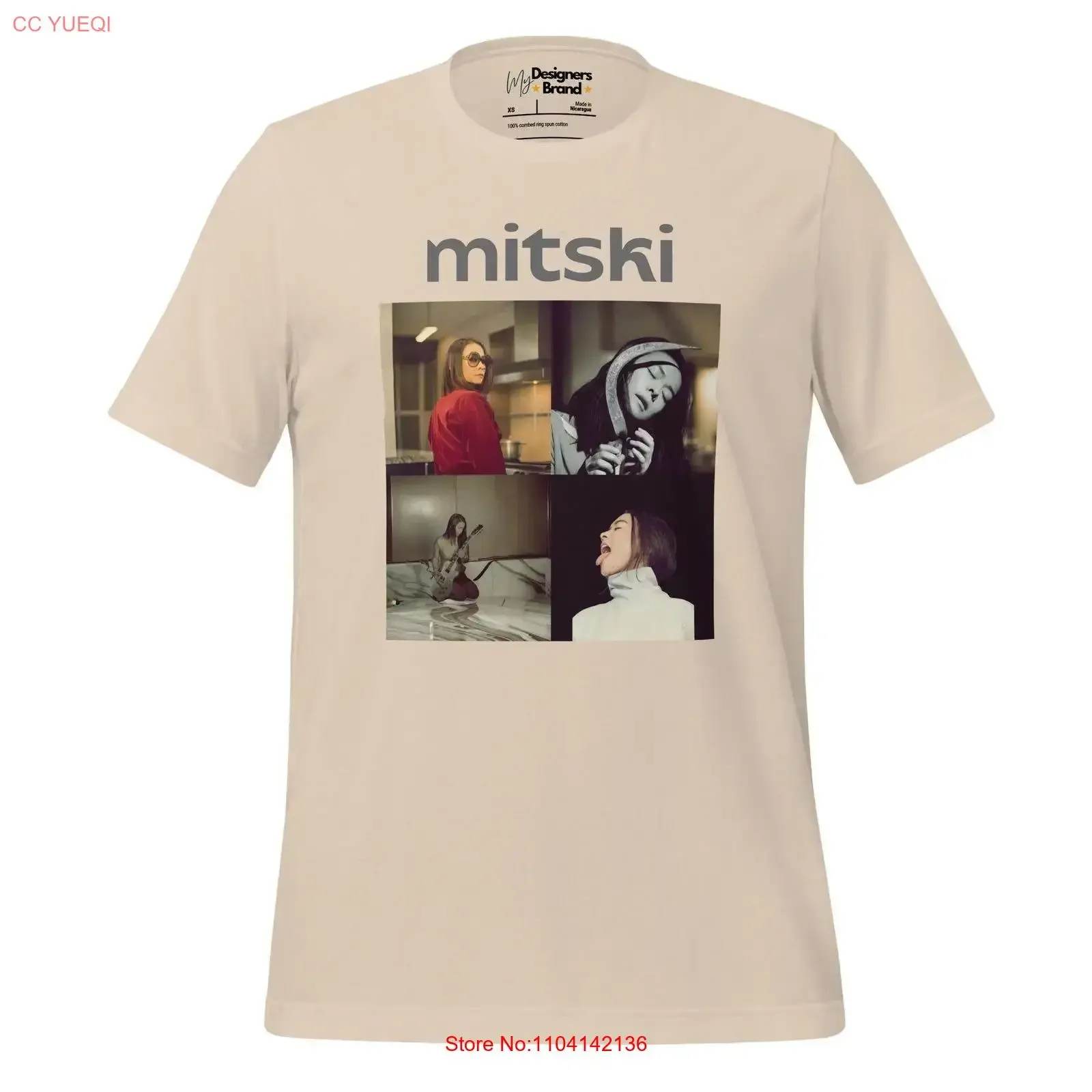 Mitski camiseta para mujeres o hombres cartel de Mitski 100 algodón XS S M L XL vintage lavado estirado streetwear Casual Unisex homme