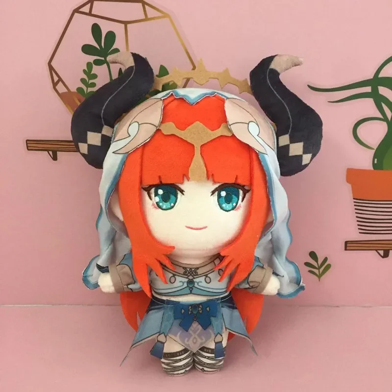 Genshin Impact Plush Dolls 20cm Anime Rosaria Stuffed Plushies Toys Citlali Nilou Doll Kids Christmas Birthday Gifts