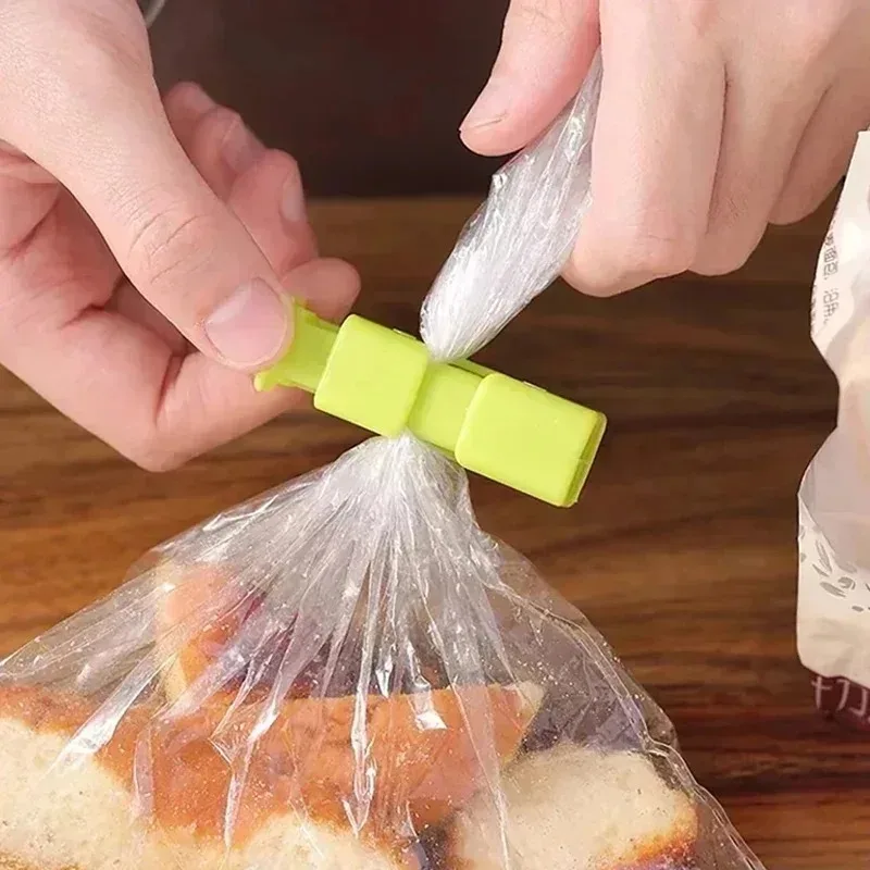 Clips de sellado de alimentos reutilizables, abrazadera de sellado de bolsillo de plástico, Clips para bolsas de pan y aperitivos, herramienta de almacenamiento de alimentos frescos, 24/1 Uds.