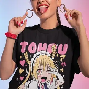 Tohru T-shirt Kobayashi-san Chi no Maid Dragon Girl waifu anime Shirt All Size