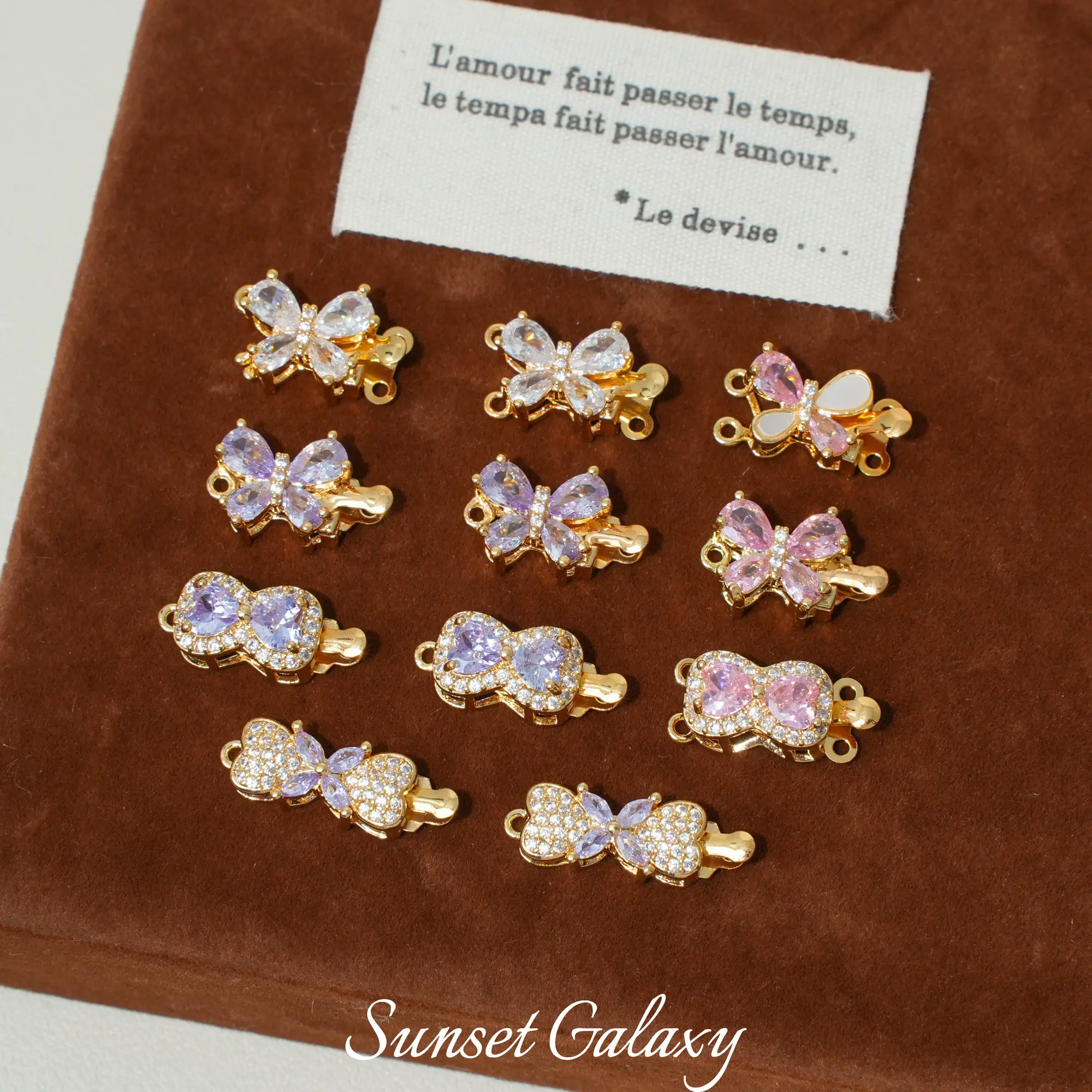 

Delicate Butterfly Shaped End Latch With 18K Gold Plating, Functional And Stylish For Handmade Beaded Jewelry