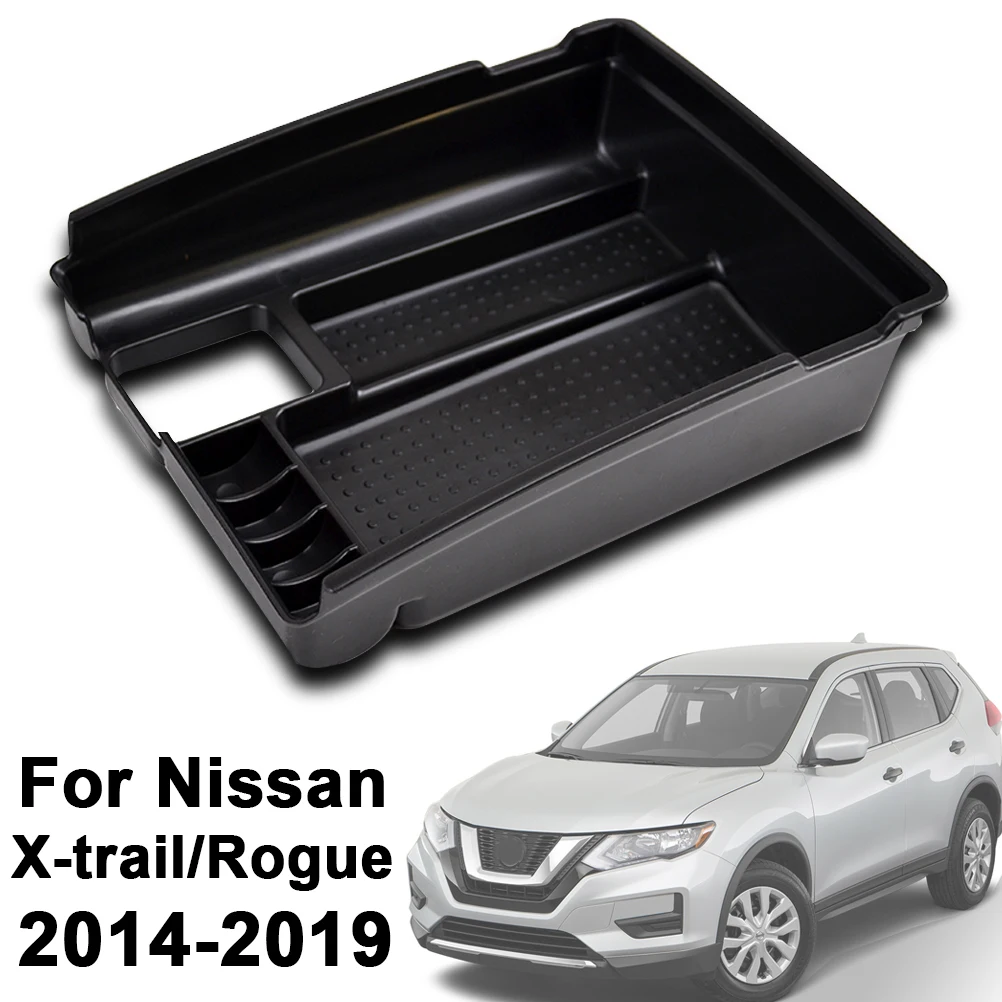 Center Console Organizer Tray Armrest Storage Box Case Bin For Nissan Rogue X-Trail T32 2013 2014 2015 2016 2017 2018 2019 2020