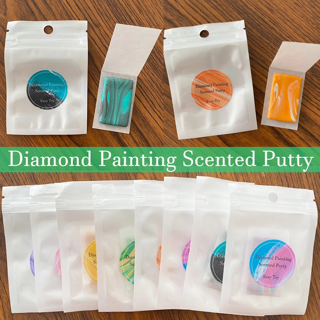 Scented Diamond Art Putty Handmade Diamond Painting Sticky Wax Alternative 5D DIY Painting with Diamonds Tool Accessory