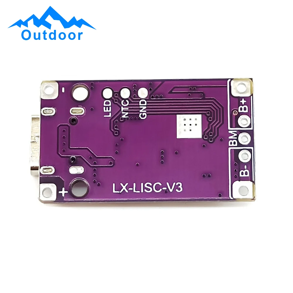 3PCS 2-3S Lithium Battery Charging Module Step-Up Power Module Li-Ion Charger Protection Board Boost Converter Board Type-C USB