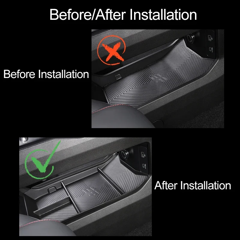 For Jetour Traveller T2 Center Console Lower Storage Box Armrest Box Anti-slip Organizer Tray Interior Accessory 5