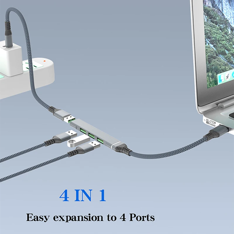 Mini USB Hub USB 3,0 Hub Multi USB Splitter Adapter 4 Ports Geschwindigkeit Mini mehrere 3 Hab USB 3,0 Hub Port USB-Hub Expander für PC