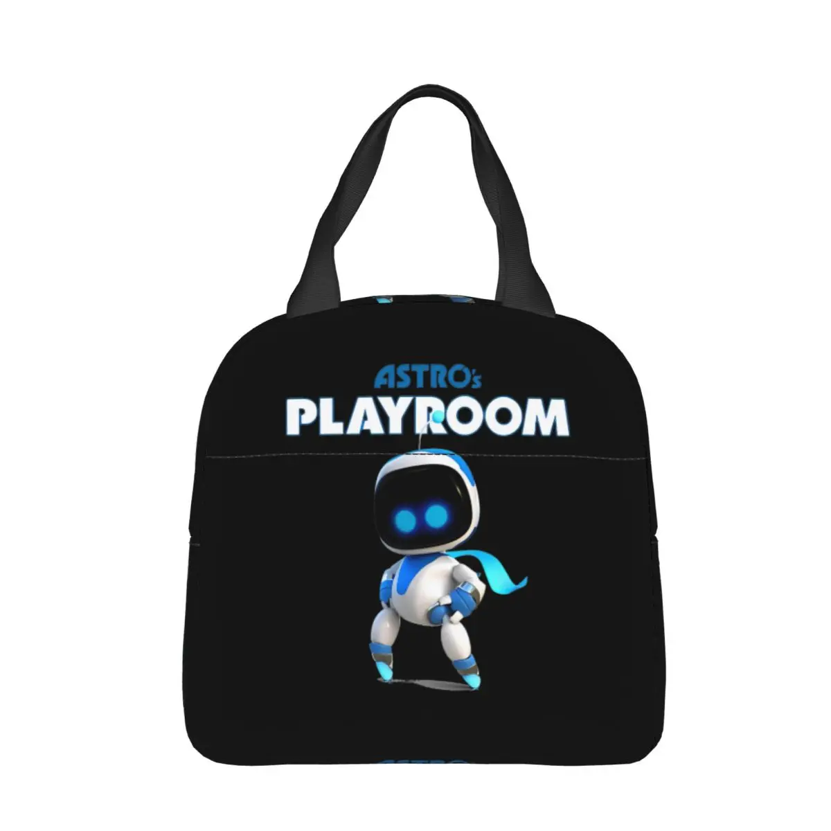 Astro's Playroom Astrobot Insulated Lunch Bag Cooler Bag Reusable High Capacity Lunch Box Tote Food Storage Bags Beach Outdoor