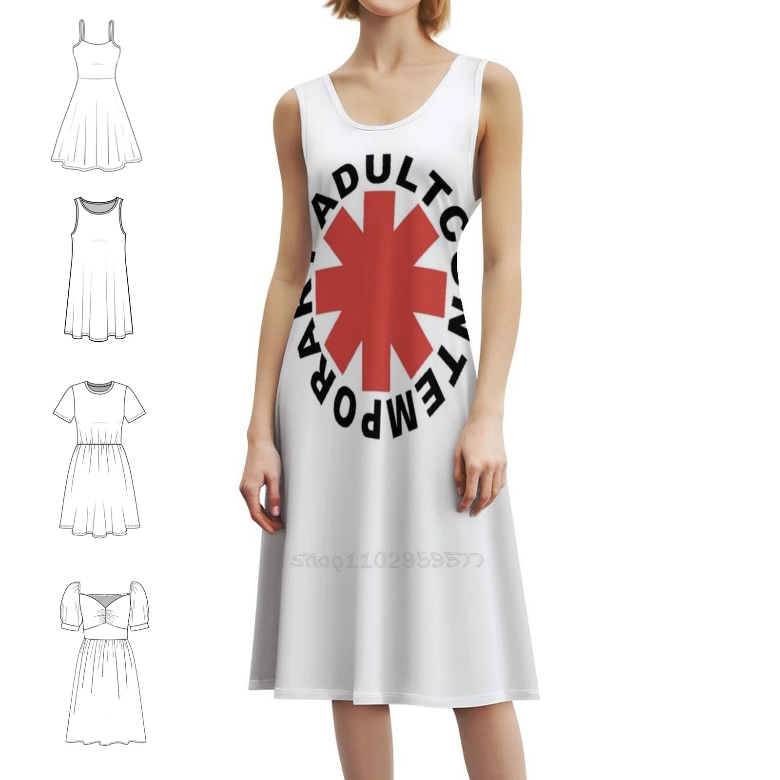 

Современная классическая футболка для взрослых, платье в корейском стиле для женщин, элегантное повседневное платье для вечеринки или повседневной носки, добавление дня