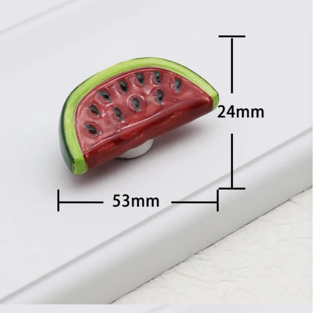 Cute Cartoon Handmade Fruit Animal Ceramic Drawer Shoe Cabinet Dresser Bad Cabinet Wardrobe Door Knob Kids Room Furniture Handle