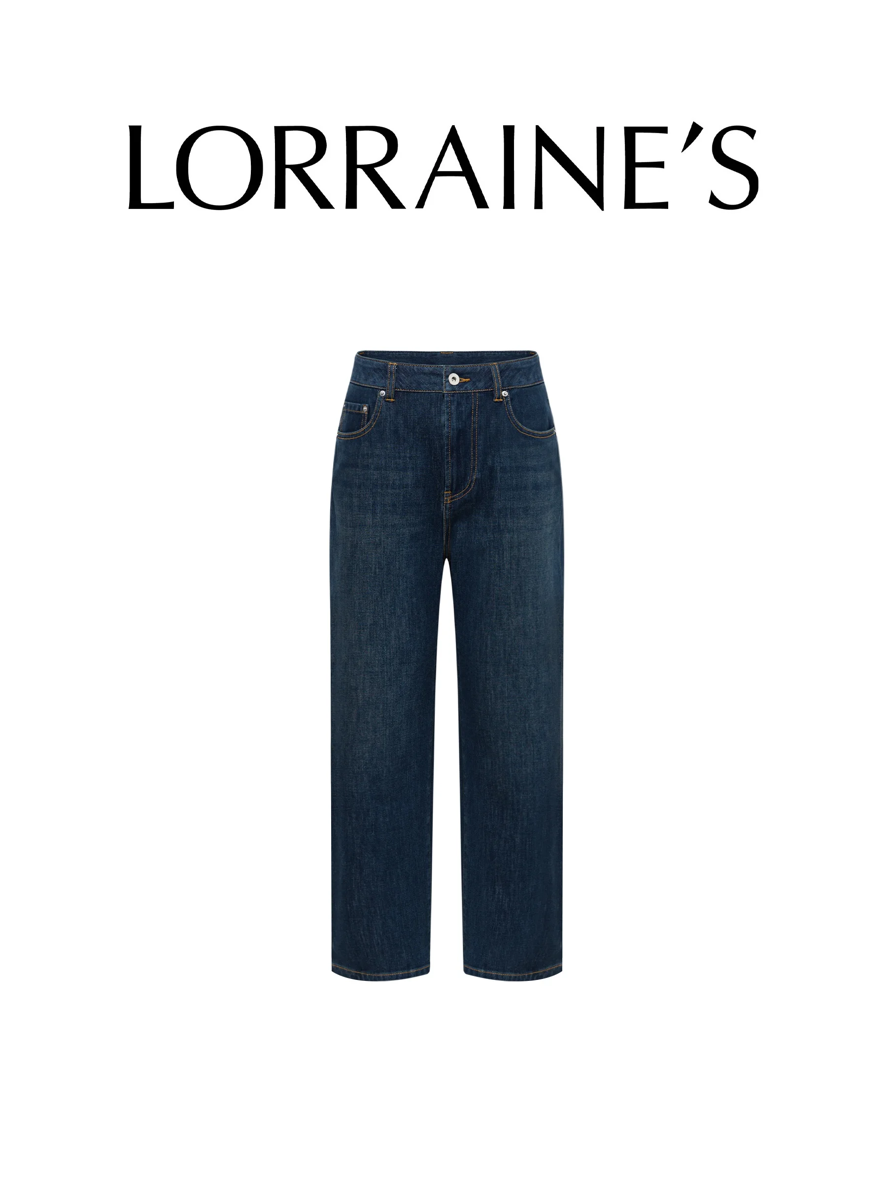 

Джинсы LORRAINES Full Size Series: прямые, эластичные в четырех направлениях, с эффектом водной стирки, для весны и лета, повседневные брюки длиной 9/10