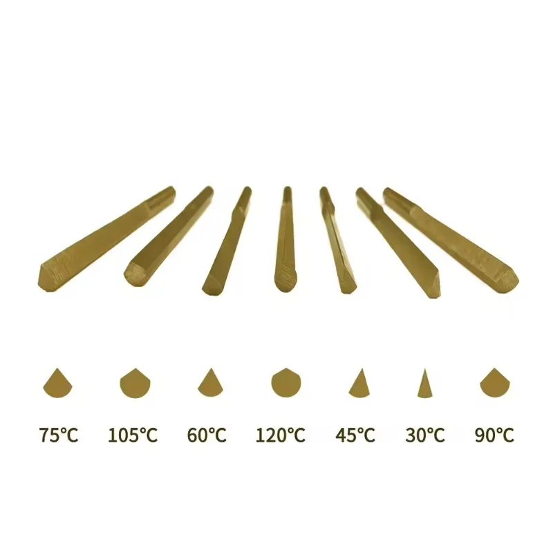 Bevel Micro Inlay Chisel Cobalt Steel Cutting Bits Accessories For Jewelry Pneumatic Engraving Machine