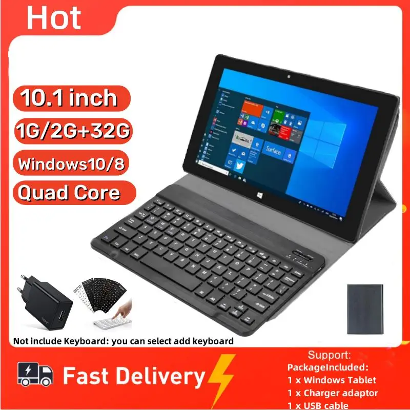 To Big Sales 10.1 INCH RAM 2GB DDR3+32GB RCA Windows 10 Tablet Dual Cameras x5-8350 CPU 5000mAh Li-Poly Battery Quad Core WIFI