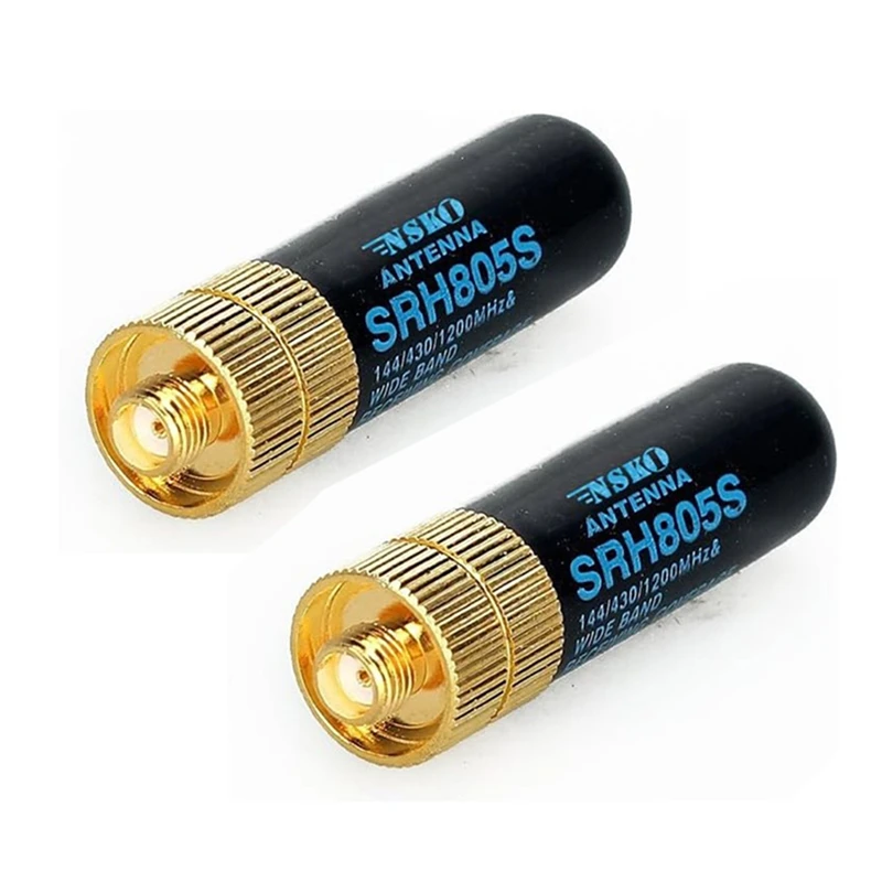 

A53Q-2Pcs SRH805S SMA-F Женская двухдиапазонная антенна для радио GT-3 UV-5R BF-888S