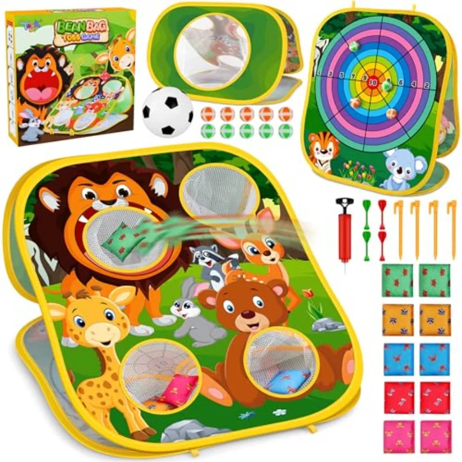

Bean Bag Toss Game Toy Outdoor Toss Game, Family Party Party plies for,Gift for Boys Birthday or Christmas for Toddlers Ages 3