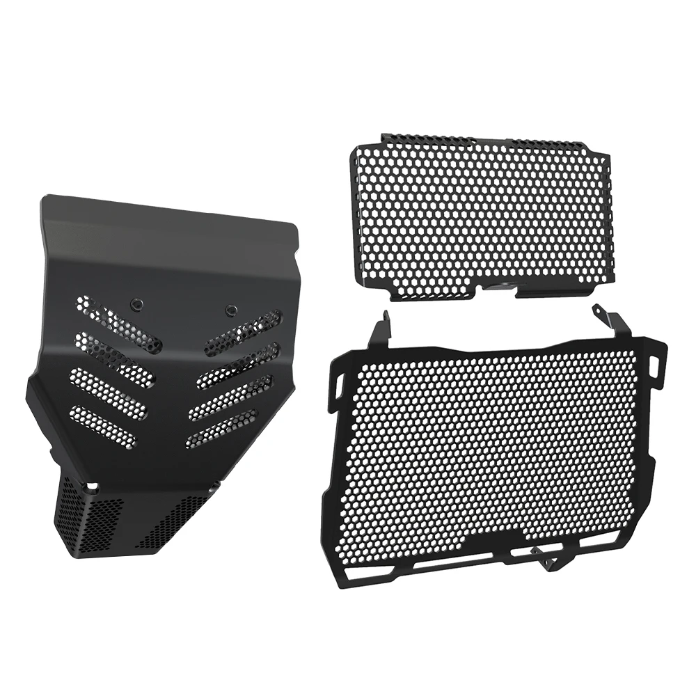 For Ducati Multistrada 1200 S D air Pikes Peak 2016-2017 Motorcycle Accessories Radiator Guard Grill Engine Skid Plate Cover Set