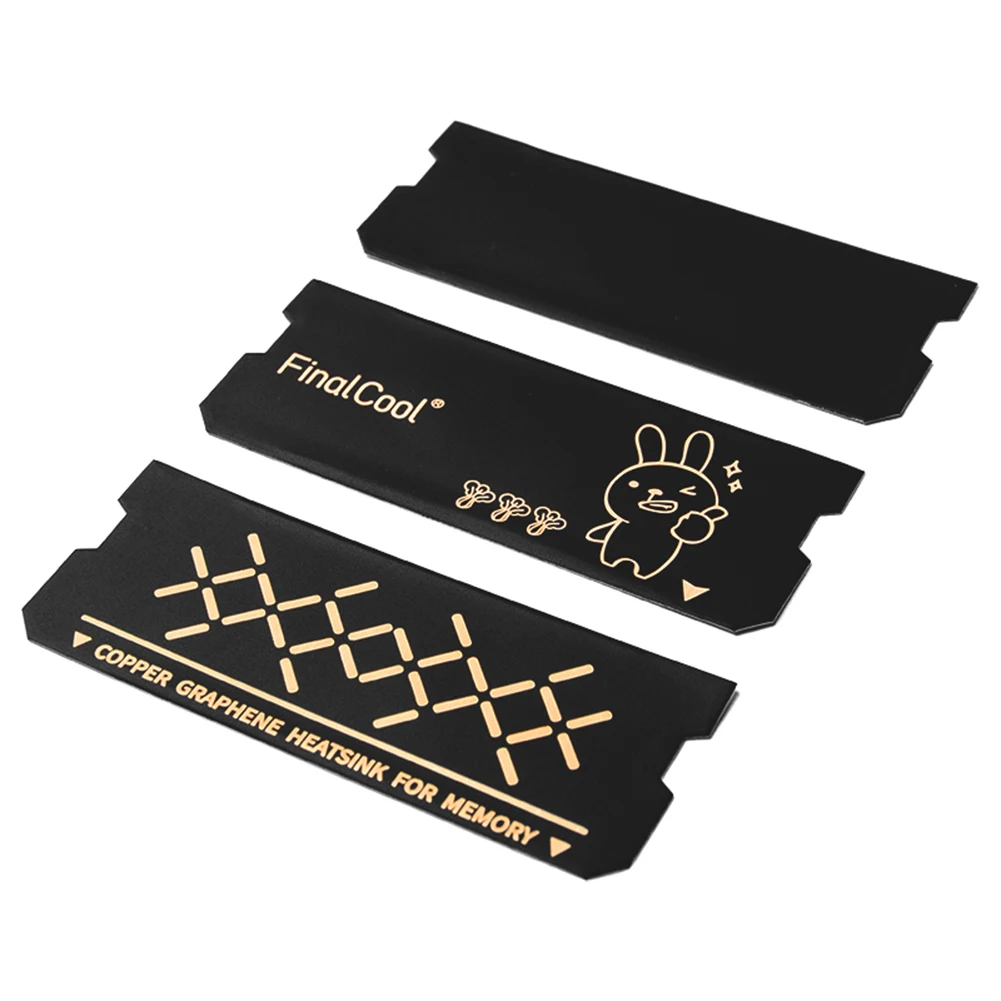 맞춤형 RAM 히트 싱크 듀얼 레이어 그래핀 메모리 카드 라디에이터, 범용 DDR5 DDR4 DDR3 DDR2 노트북 PC SSD 쿨러 열 패드