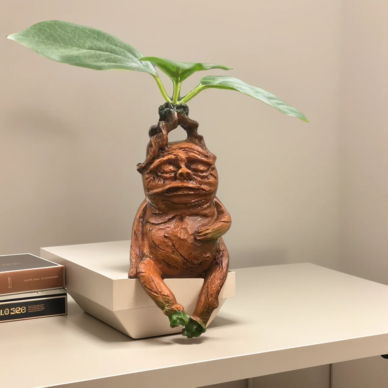 Mandrake Grass Garden Statue Mandela Resin Decor Party Props Creative Home Decoration Suitable For Bedroom Living Room Office