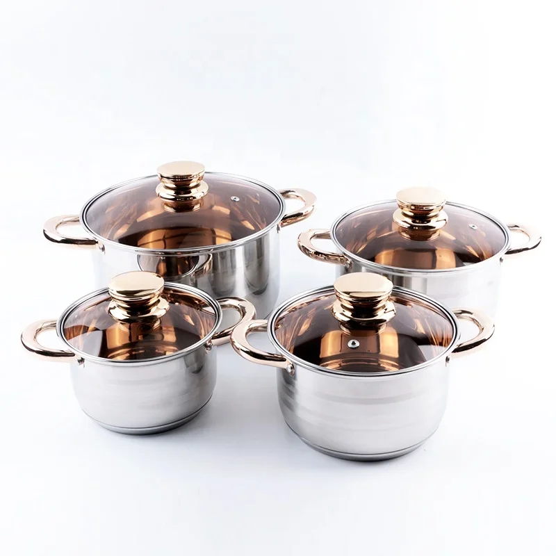 z German design large commercial  stainless steel cookware sets with capsuled bottom for home kitchen appliance