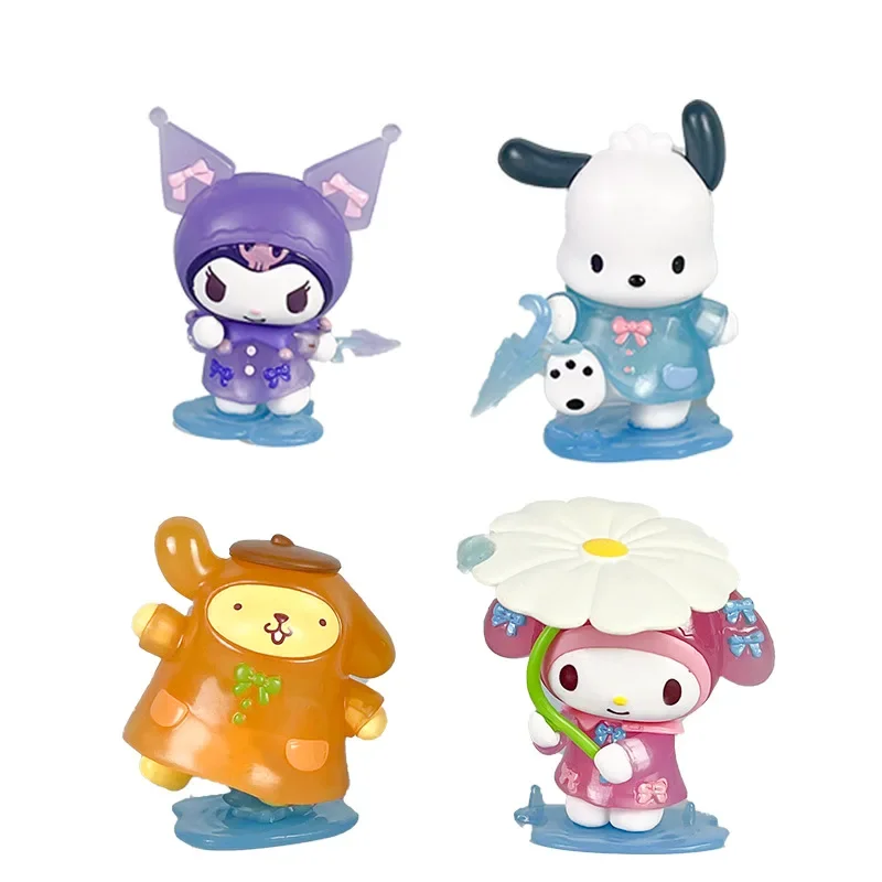 Sanrio figure Kulomi blind box rainy day Melody tide play animation figure Pacha dog cartoon ornament