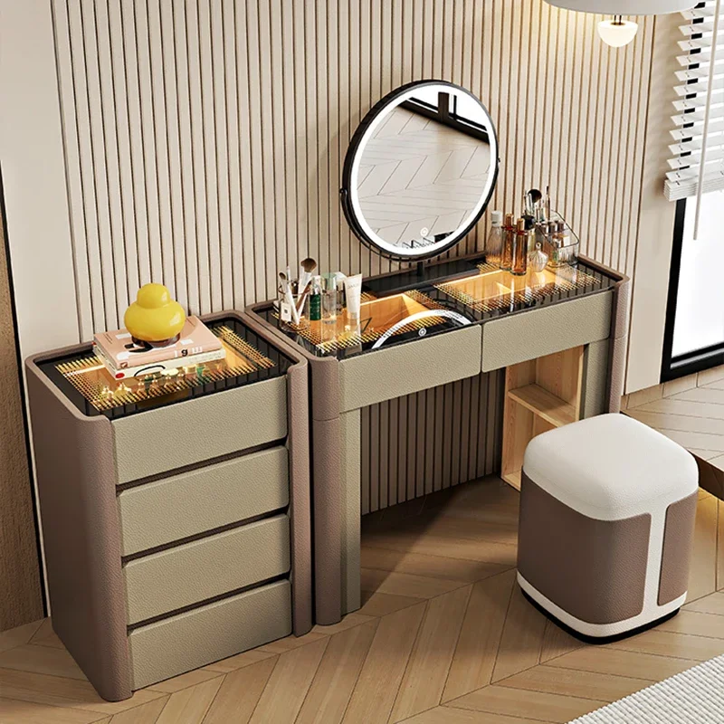 

Vintage Large Luxury Vanity Tables White Makeup Adult Girls Drawer Vanity Tables Corner House Coiffeuse De Chambre Furniture