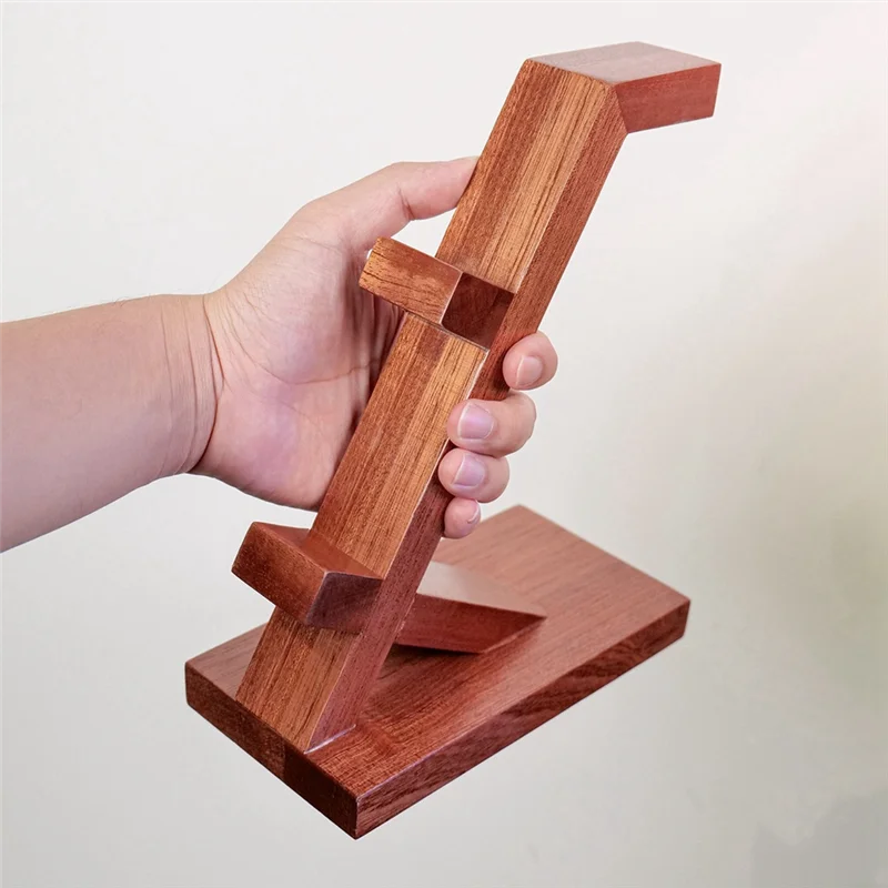

AT93-Suitable For Ps5/ Game Controller Bracket, Headphone Headset Bracket, Solid Wood Bracket, Three-Layer Storage