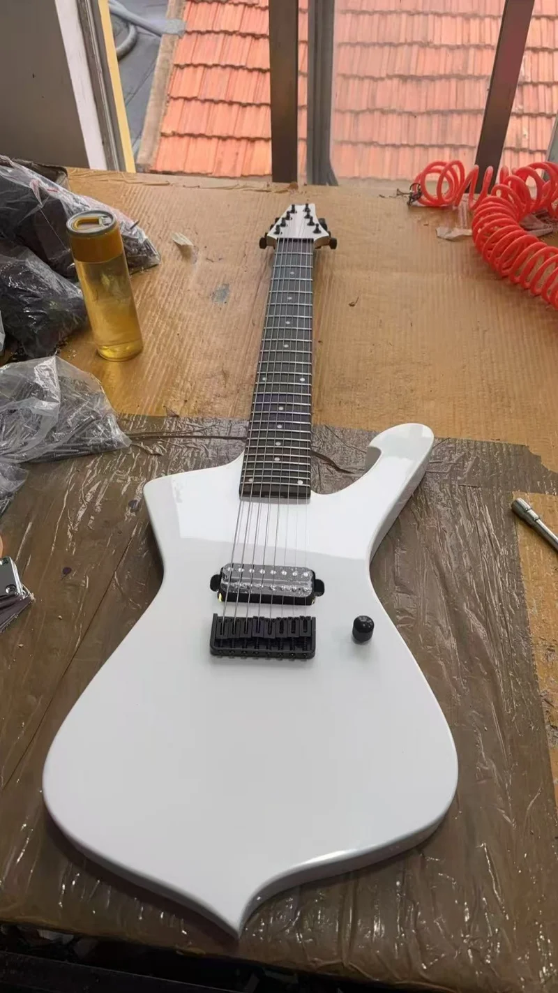 factory offers 8-string electric guitars with a 5-piece maple neck, rosewood fingerboard, and solid wood quality. Free delivery