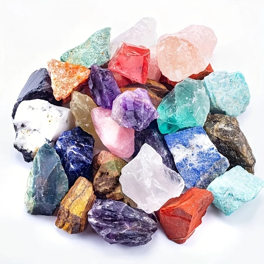 0.2lb/0.5lb Natural Labradorite\Amethyst\ Red Obsidian Stone -multiple Rough Bulk, Ideal for Tumbling, Grinding, Polishing, Home