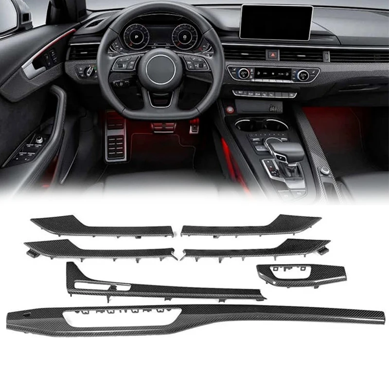 

Factory New High Quality Decorative Inner Shifter Instrument Door Trim Gear Panel Protector A4 B9 2016-2021 Left Rudder Driving