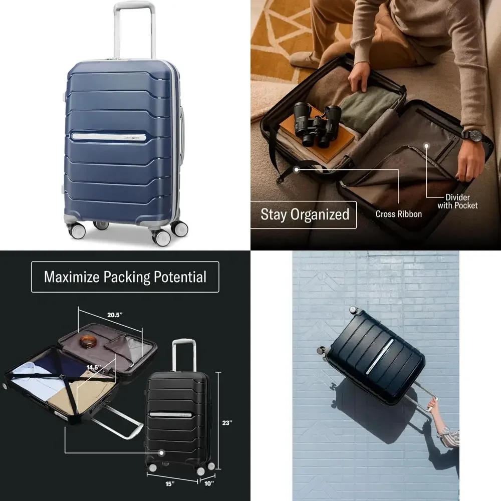 

Расширяемый жесткий чемодан-спиннер, одобренный TSA, чемодан для ручной клади авиакомпании с мобильностью на колесиках