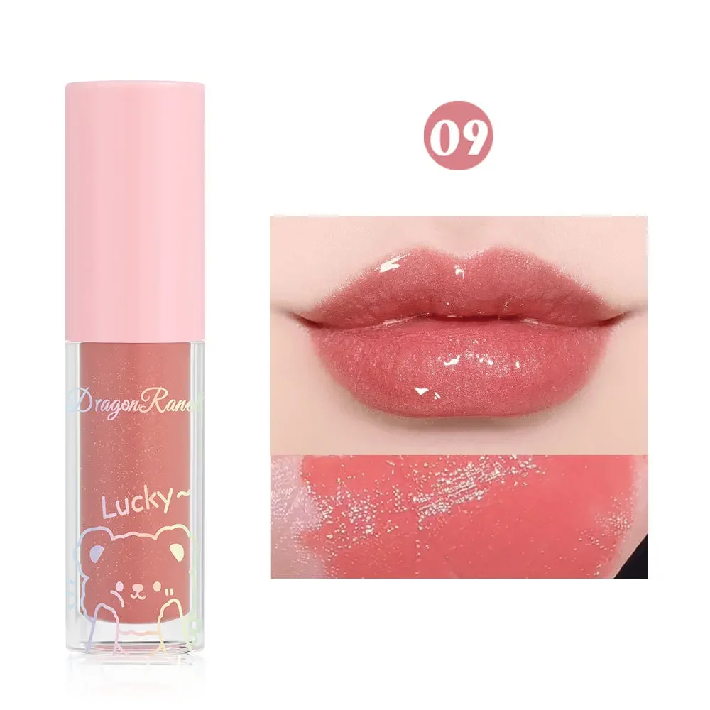 Cute Mirror Water Lip Glaze Waterproof Moisturize Sexy Red Lip Tint Lipstick Shine Glitter Lip Gloss Makeup Lasting Lipsticks