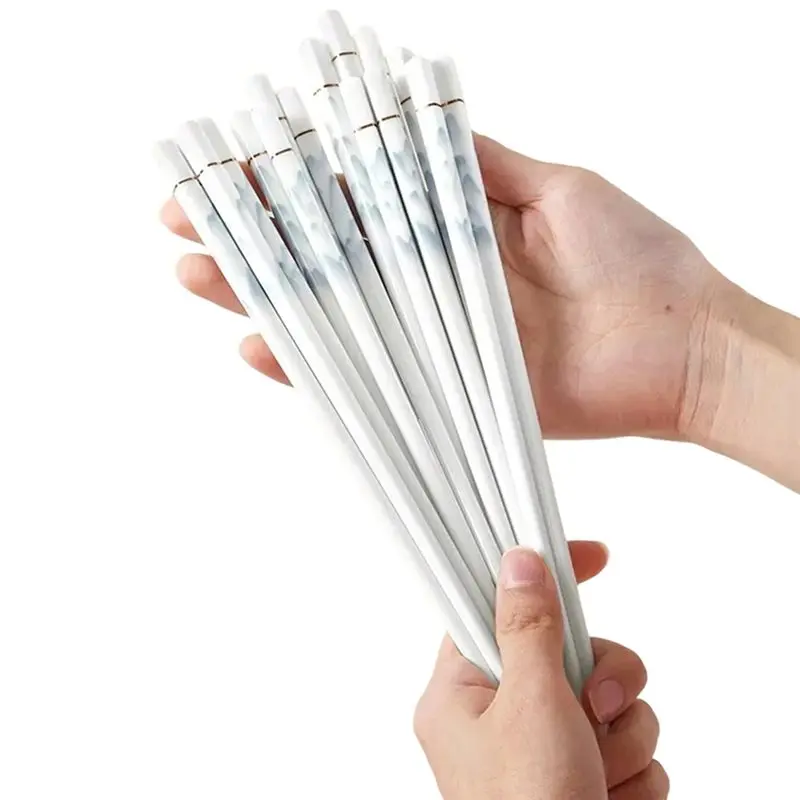 

Термостойкие, противоскользящие, антибактериальные, устойчивые к плесени палочки для еды (10 пар) для ежедневного домашнего использования