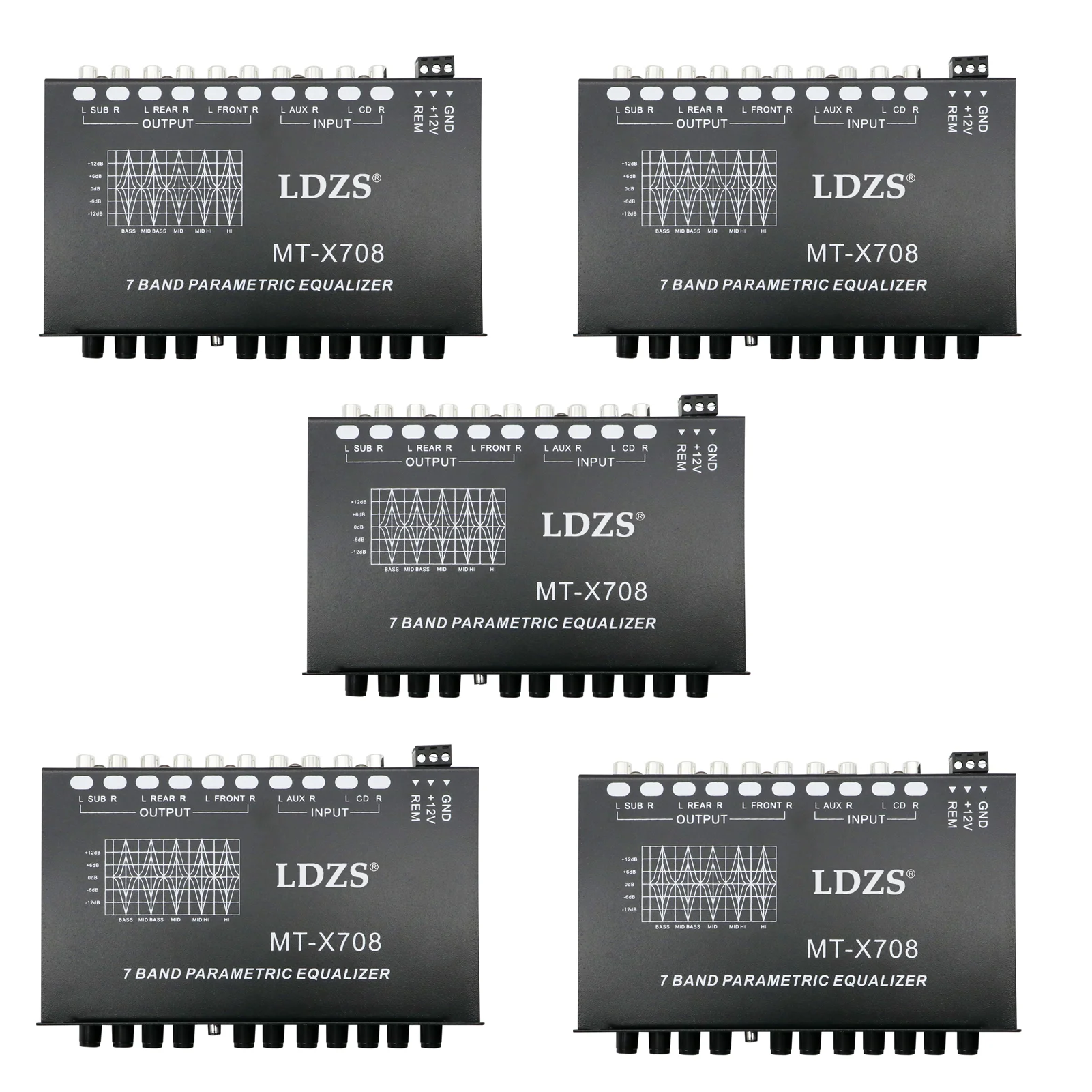 5Pcs 7 Band Car Equ…