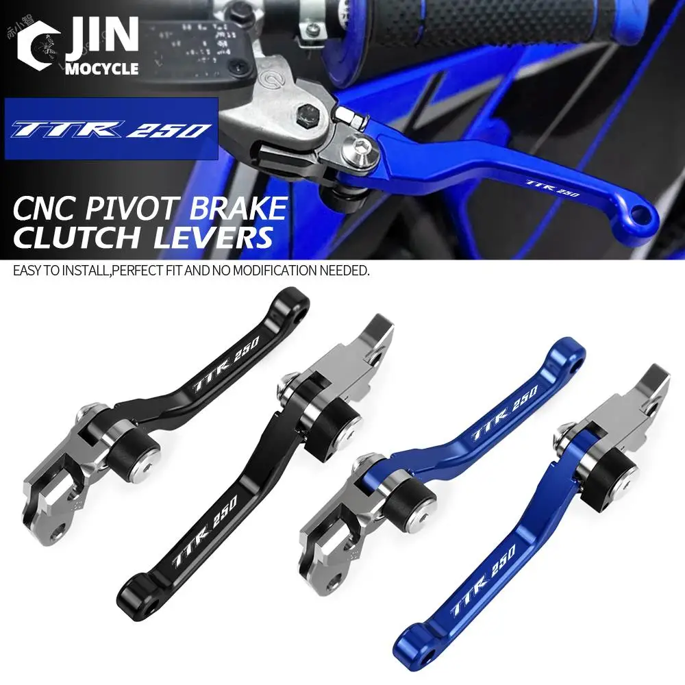 

Motorcycle Brake Clutch Lever Motocross Brakes Levers TTR 250 For YAMAHA TTR250 1993 1994 1995 1996 1997 Dirt bike Aluminum Part