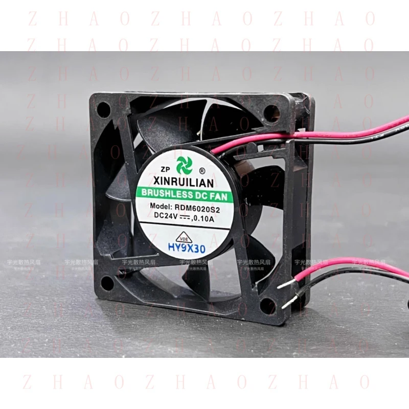 

L+ 1 шт. для RDM6020S2 6020 DC24V 0.10A 6CM 2-проводной шариковый вентилятор охлаждения
