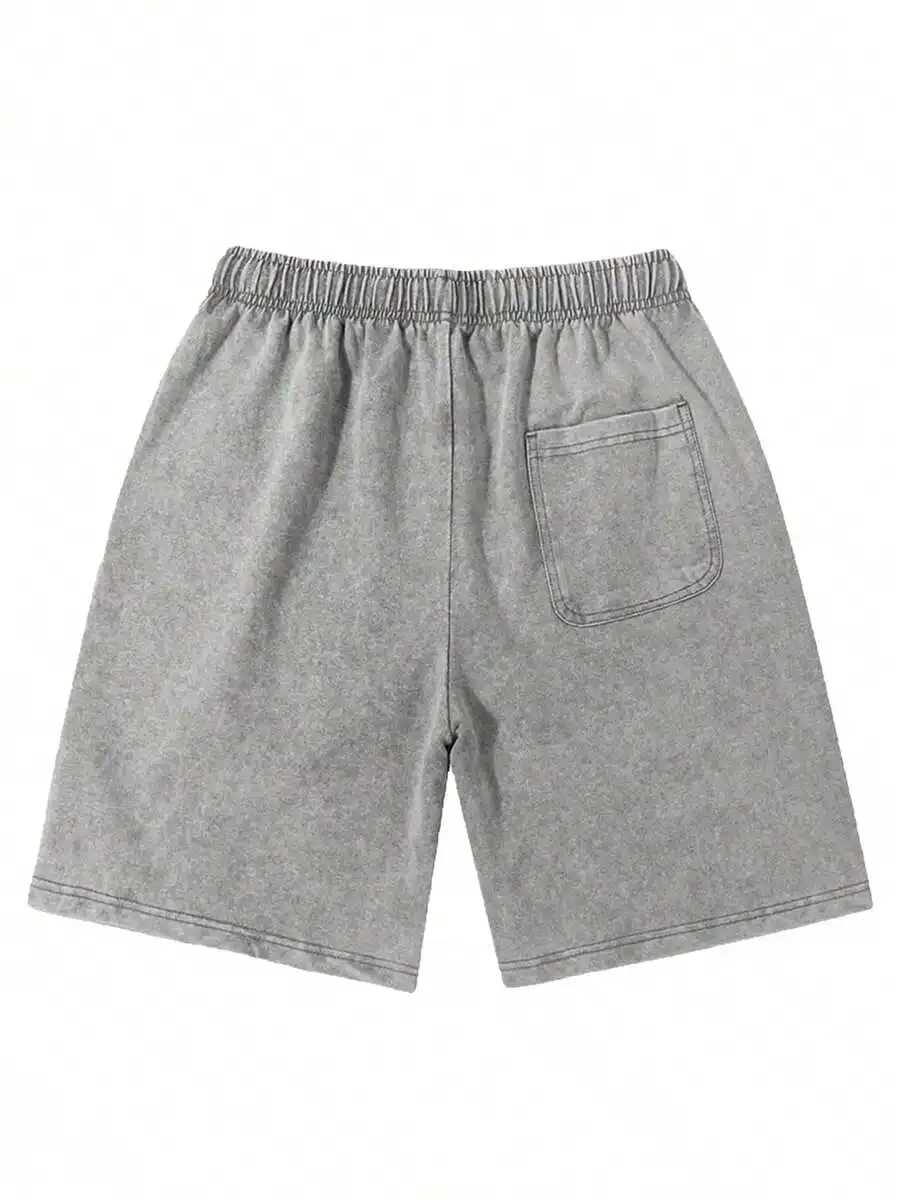 

Casual Cotton Shorts For Men With Elastic Waist And Pockets