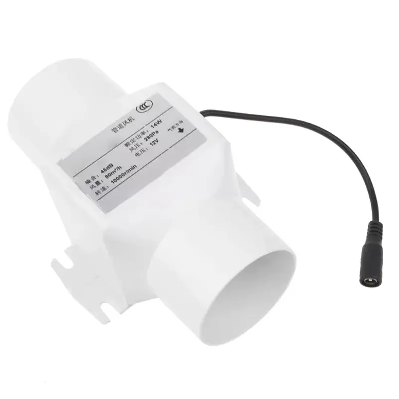 【VALUE MONEY】Exhaust Fan 60Mm Extractor Fan Low Noise Duct Hydroponic Air Blower Speed-Regulating For Home Bathroom Ventilation