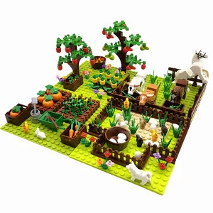 MOC-BOLCO BASE BASE BASE FOR CHILDREN, FARM ANIMALS, TREES, PLANTS, COMPATIBLE, CLASSIC BRINGS, CHILD TOYS 10 Main Sales Fazendinha - №9