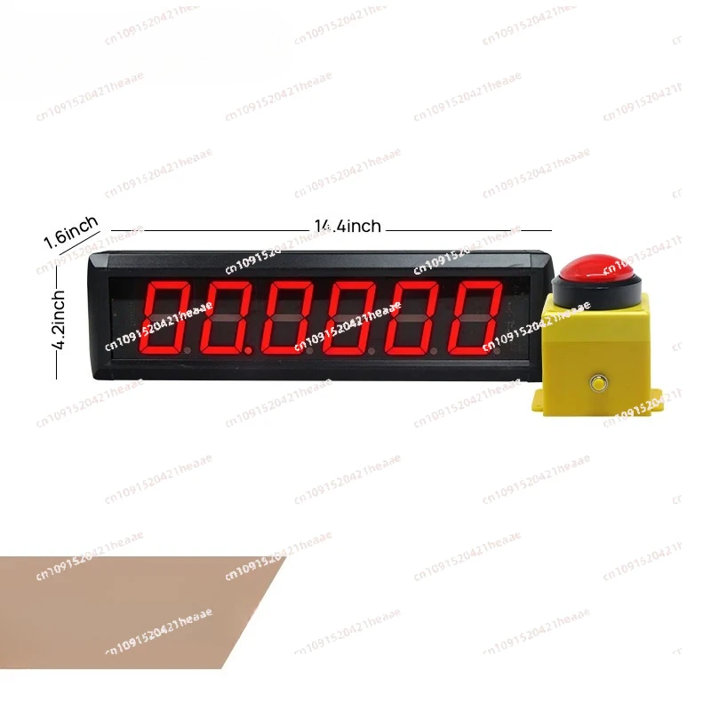 

Suitable for Family Party Popular Luck Challenge 10 Seconds Game Timer LED Red Digital Countup Clock With Start Stop Button