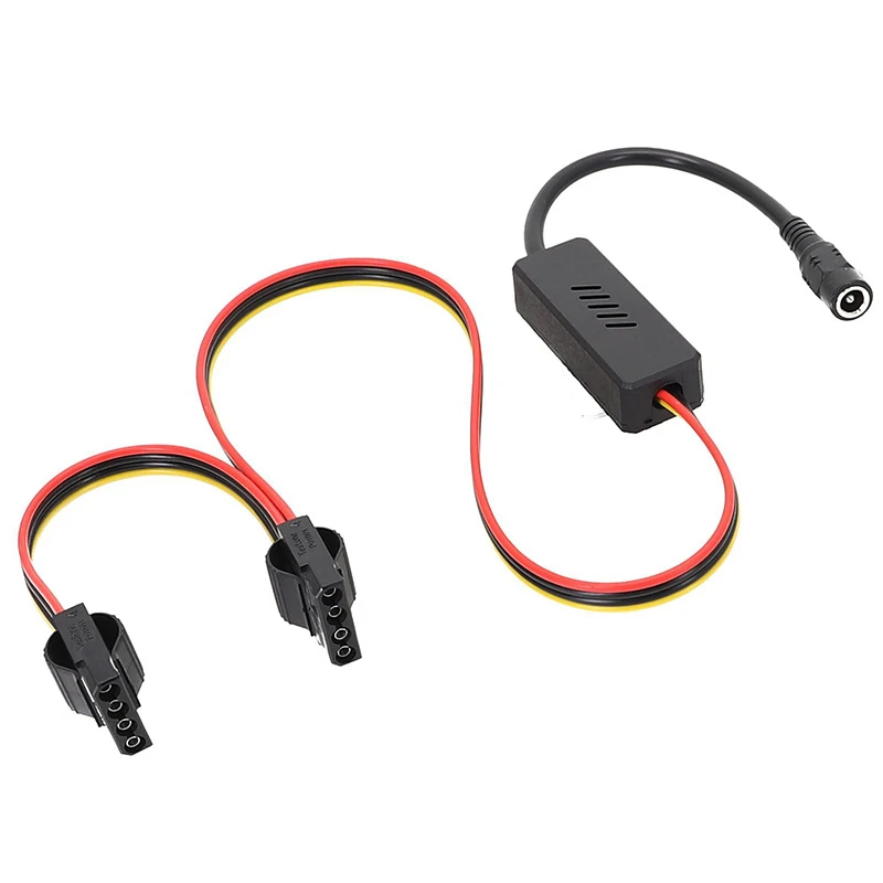 Angitu Adapter DC 5525 to Sata/Molex Hard Drive Cable DC to 1x2x3x4xSATA Hard Drive Cable DC 12V to SATA 12V to Molex 4PIN