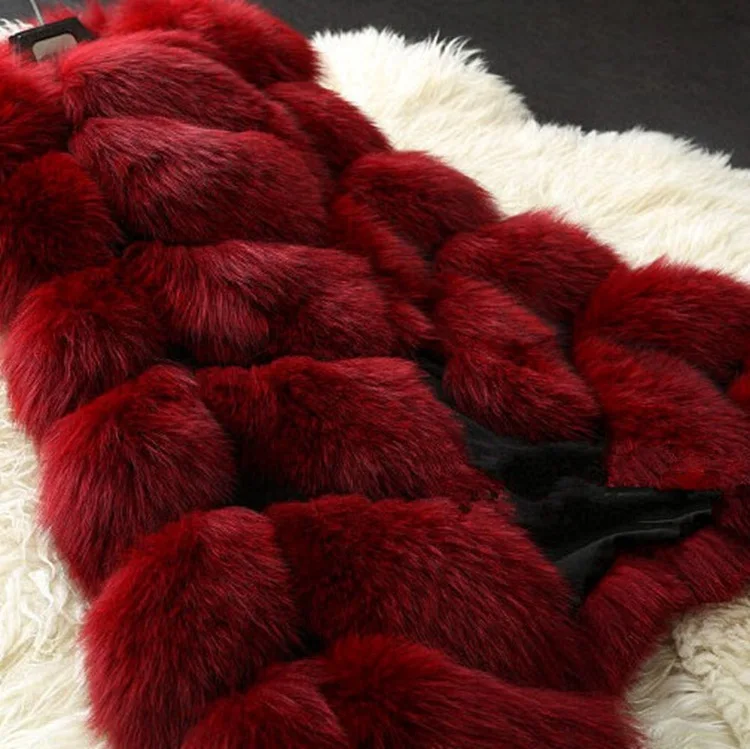 秋冬新作 ファッション フォックスファーベスト レディース服 ミドル丈 カジュアル 無地 厚手 暖かい ノースリーブ ファー ジャケット レディース トップス